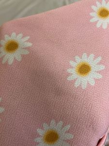 Cute Pink Daisy Crop Top