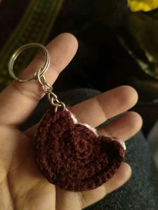 Crochet Oreo Keychain