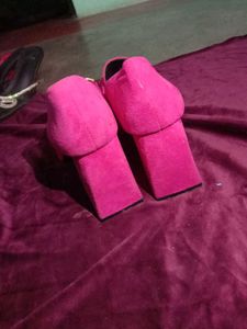 Pink Platform Boots