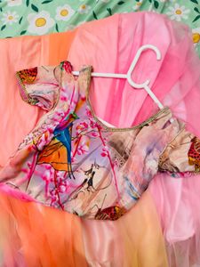 Pink Ombre Ethnic Gown