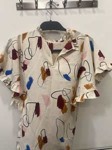 Vero Moda Kaftan Sleeve Printed Top