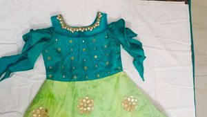 Green &amp; Teal Embellished Party Dress