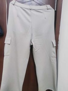 Wide Leg Pleated Trousers (With Pockets)