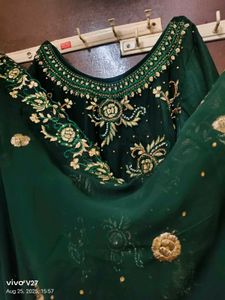 Emerald Green Embroidered Salwar Kameez