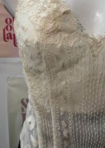 Sequined Beige Corset Top
