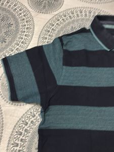M&amp;S Men’s Striped Polo Shirt