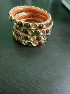 Colorful Stone Bangle Set