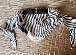 Zara Striped Bandeau Top size M