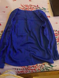 H&amp;M Blue Long Sleeve Blouse