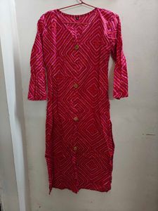 Cotton Pink Kurti