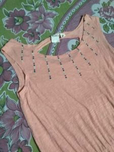 Maroon Embroidered Skirt