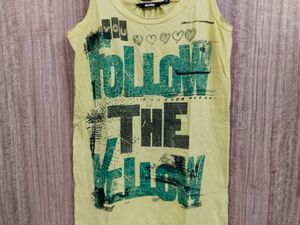 Casual Sleeveless Yellow Top (30-32)