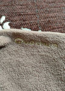 Imported Brown cropped Zip Jacket