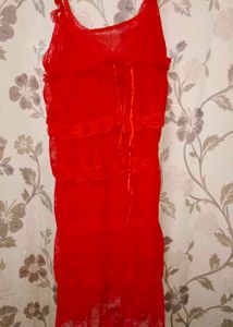 Red Lace Sleep Over