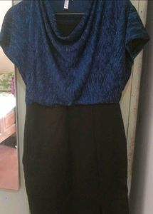 Stylish Blue &amp; Black Dress