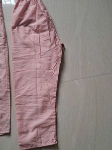Blush Pink Embroidered Kurti Set💖