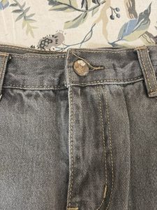 Gray Denim Skirt