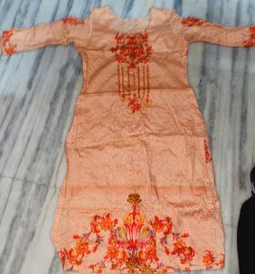 Coral Floral Printed Kurti set