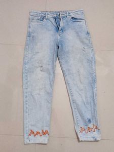LIMORE JEANS    FIRE FLAME EMBROIDERY🔥