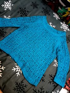Blue Knit Sweater