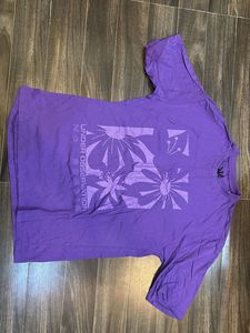 Purple Graphic Print Tee