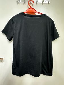 Black Graphic Print T-shirt