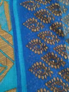 Elegant light Blue Saree