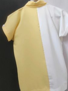 Stylish Two-Tone Blouse