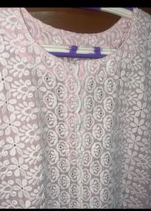 Pink Embroidery Kurti