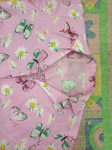 Stitched Pink Butterfly Night Suit