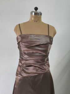 Elegant Brown Maxi Dress