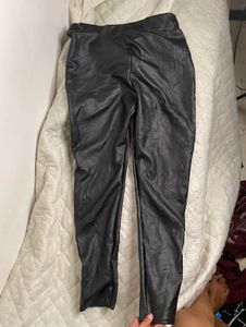 Glossy Leather Pants