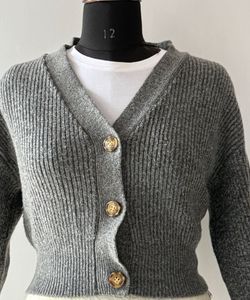 Stylish Grey Cardigan