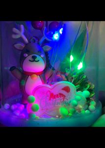 Harman Traders Christmas Reindeer Lamp &amp; LED Tree