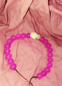 Pink Beaded Bracelet / Rakhi
