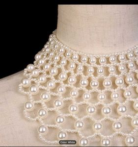 Handmade Faux Pearl Choker Necklace
