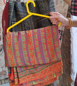 BEAUTIFUL MULTICOLOUR SAREE PACK OF 2