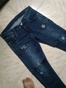 Stylish Dark Blue Denim Jeans