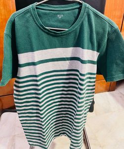 green t-shirt