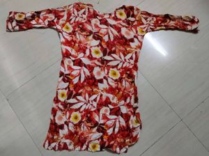 Floral Print Kurta