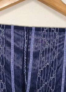 Trendy New Vintage Navy Lace Top