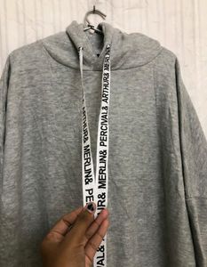 Lu Bin Na Grey Unique Sweatshirt