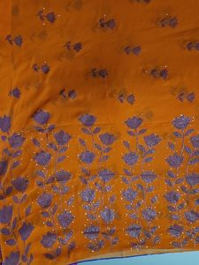 Light Classy Stone Work Saree