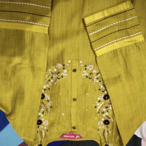 Elegant Mustard Kurta