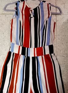 KOREAN STRIPED JUMPSUIT
