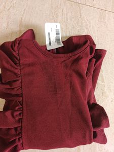 Maroon Strechable dress