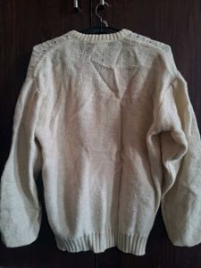 Vintage Cream Cable Knit Cardigan