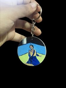 Custom painted keychain