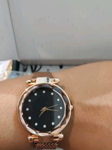 Rose Gold Mesh Watch