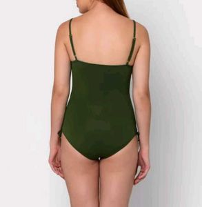 Esha Swimming Wear Olive Colour
